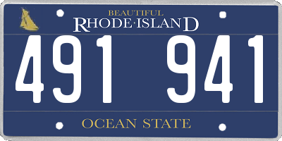 RI license plate 491941