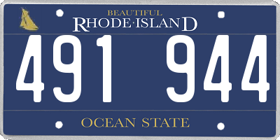 RI license plate 491944