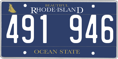RI license plate 491946