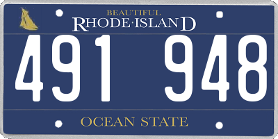 RI license plate 491948