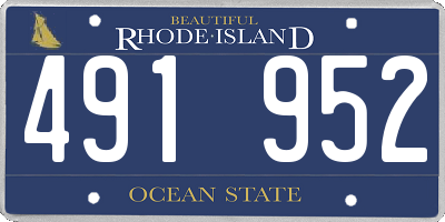 RI license plate 491952