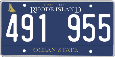 RI license plate 491955