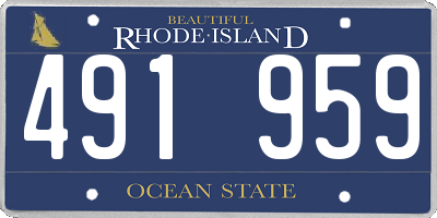 RI license plate 491959