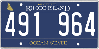RI license plate 491964