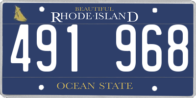 RI license plate 491968