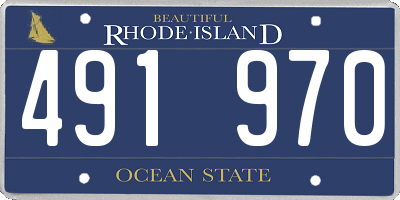 RI license plate 491970