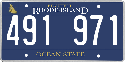RI license plate 491971
