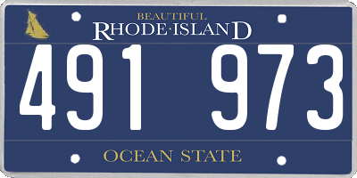 RI license plate 491973