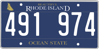 RI license plate 491974
