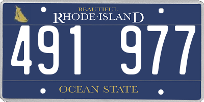 RI license plate 491977