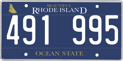 RI license plate 491995