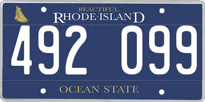 RI license plate 492099