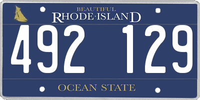 RI license plate 492129