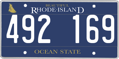 RI license plate 492169