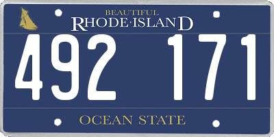 RI license plate 492171