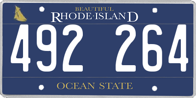 RI license plate 492264