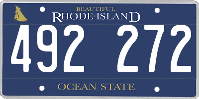RI license plate 492272