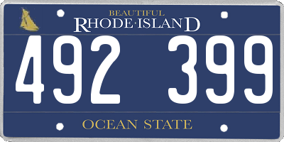 RI license plate 492399