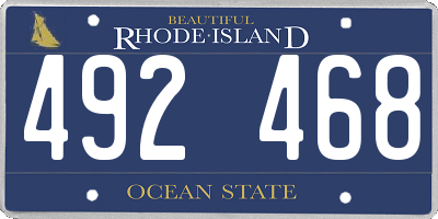 RI license plate 492468