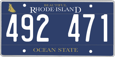 RI license plate 492471
