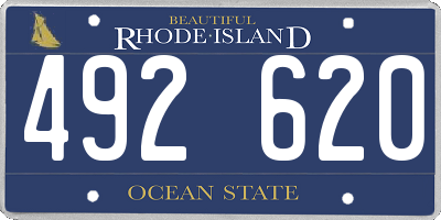 RI license plate 492620