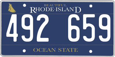 RI license plate 492659