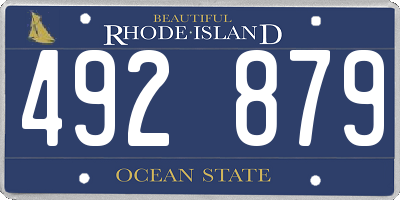 RI license plate 492879