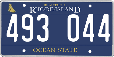 RI license plate 493044