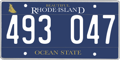 RI license plate 493047