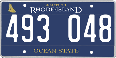 RI license plate 493048