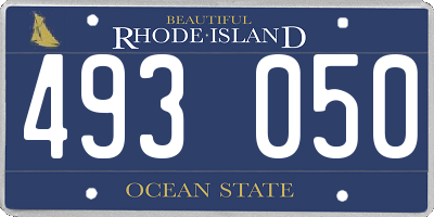 RI license plate 493050