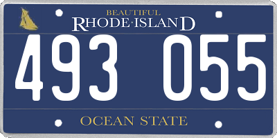 RI license plate 493055