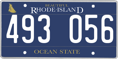 RI license plate 493056