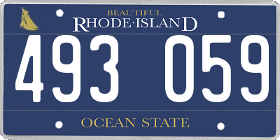 RI license plate 493059