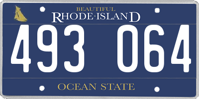 RI license plate 493064