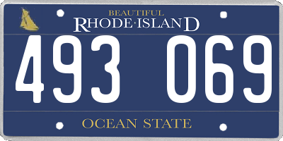 RI license plate 493069