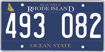 RI license plate 493082