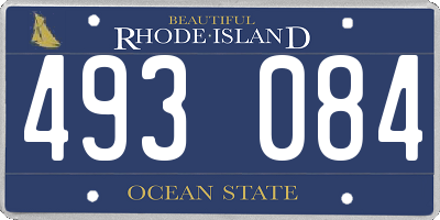 RI license plate 493084