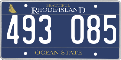 RI license plate 493085