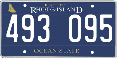 RI license plate 493095
