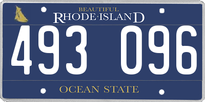 RI license plate 493096