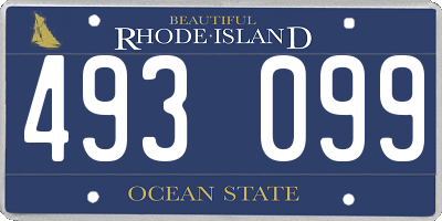 RI license plate 493099