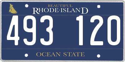 RI license plate 493120