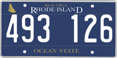 RI license plate 493126
