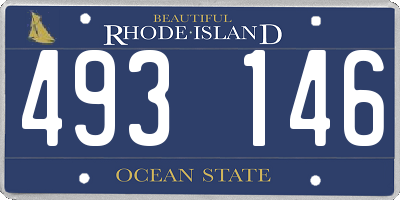 RI license plate 493146