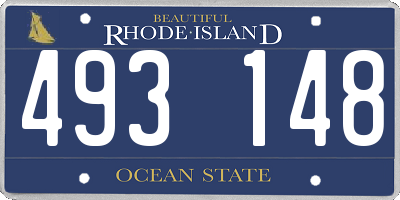 RI license plate 493148