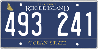 RI license plate 493241