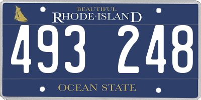RI license plate 493248