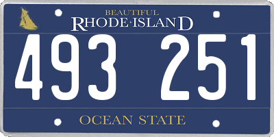 RI license plate 493251