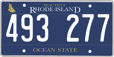 RI license plate 493277